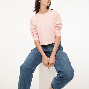 J.Crew Long-sleeve Cropped Crewneck Tee